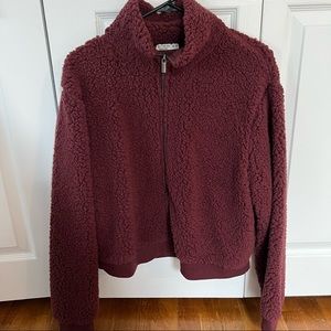 Cotton On Women’s Cropped Fuzzy Jacket size XL